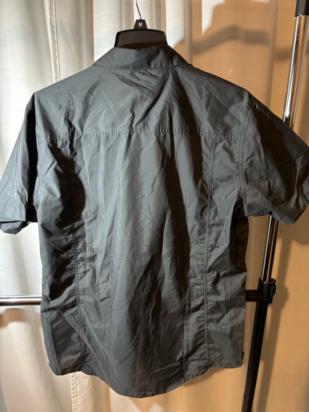 Kuhl Men’s Short Sleeve Button-Down Shirt - Charcoal - Picture 9 of 14